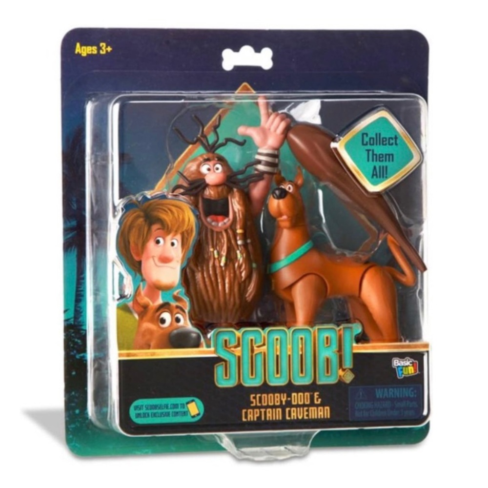 Basic Fun Scoob! 6" Action Figures 2 Pack - Scooby Doo and Captain Caveman - Picture 5 of 8